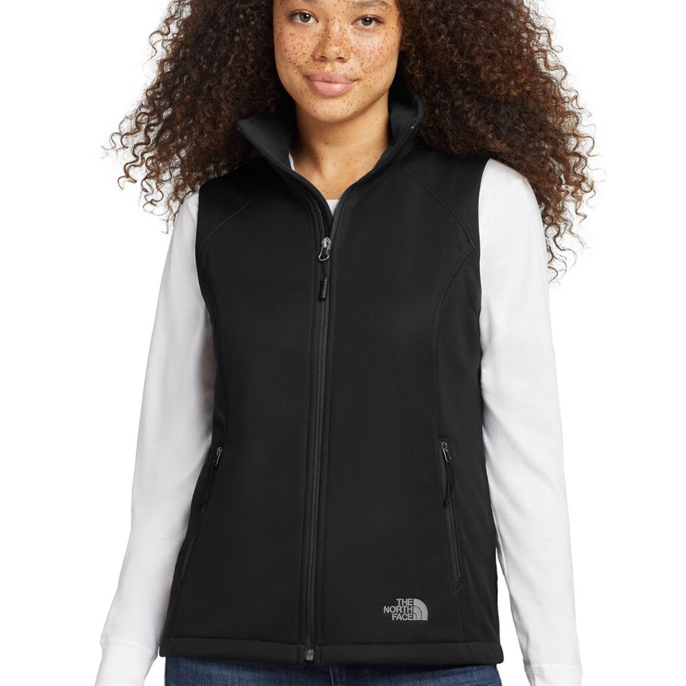 NWOT North Face Women's Ridgewall Soft Shell Vest in Black with Perch Logo, M - Picture 1 of 15